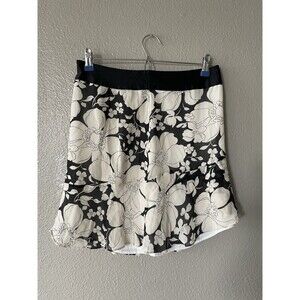 Banana Republic Women’s Zip Mini Skirt Floral Y2k 90s Party Shell 100% Silk Sz 4